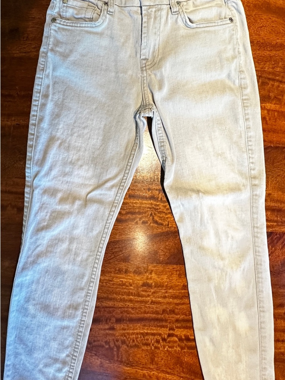 7 For All Mankind Light Wash Skinny Jeans